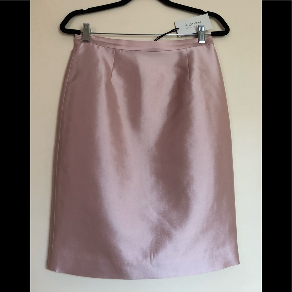 WORTH NEW YORK COLLECTION HAILEY SKIRT PINK Sz 4 - Picture 2 of 11